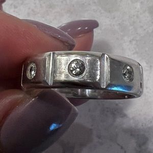 Men’s 14K White Gold wedding band - size 11